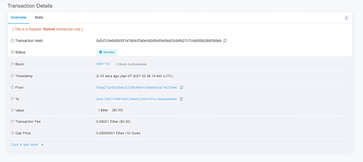 image of transaction done successfully